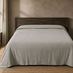 RH Restoration Hardware Stone Washed Cotton Linen King Duvet Cover Gray